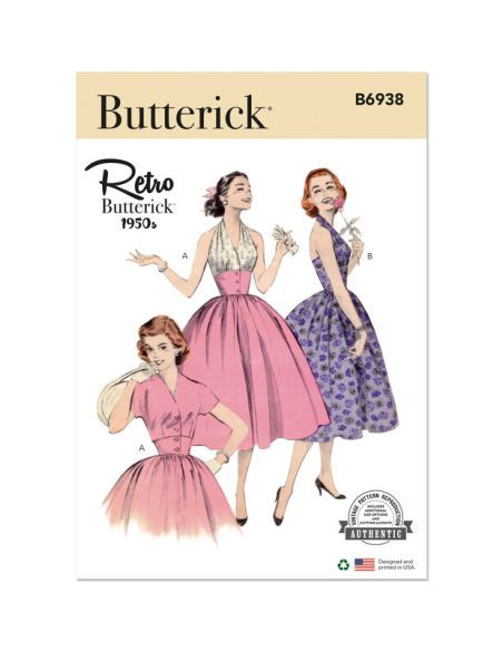 Patron Butterick 6938/A5 - Robe
