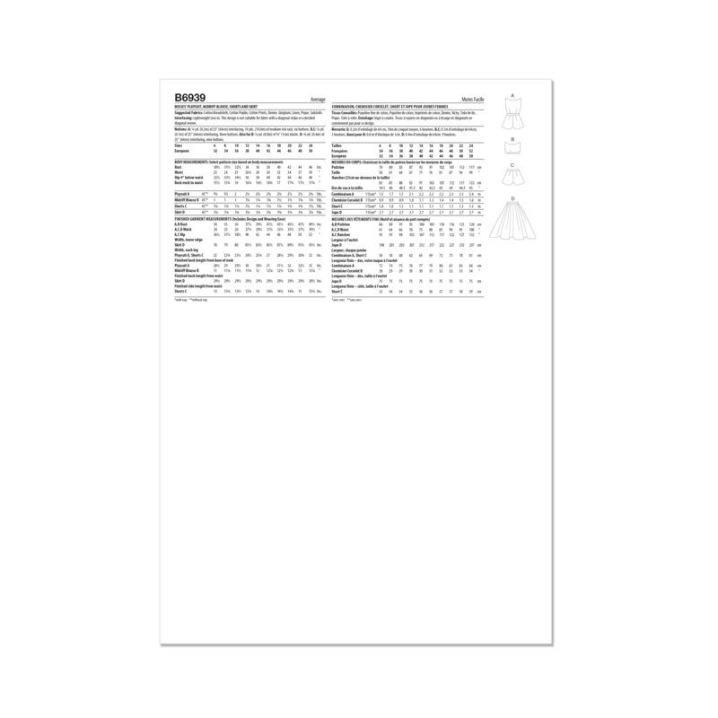 copy of Patron Butterick 6938/A5 - Robe