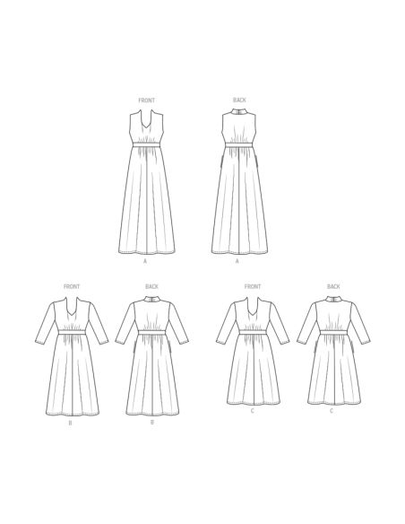 Patron Butterick 6941/W2 - Robe