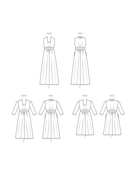 Patron Butterick 6941/W2 - Robe