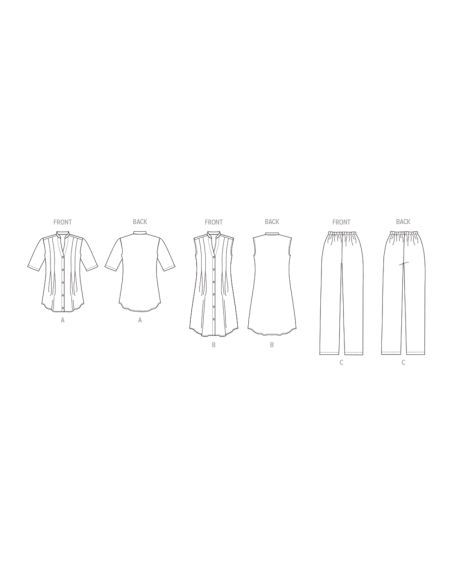 Patron Butterick 6945/B5 - Haut ou robe