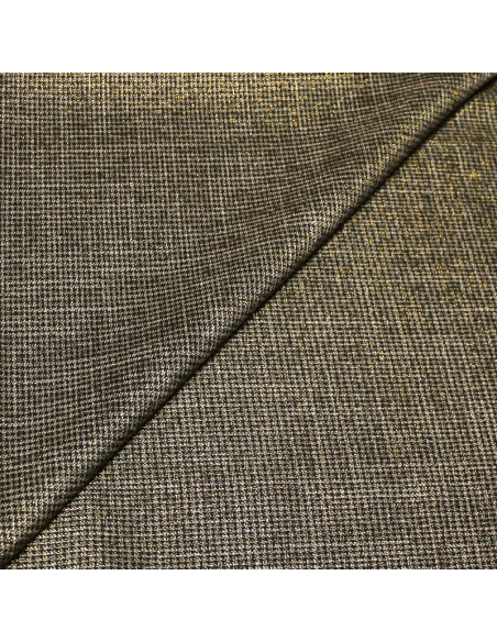 Clan polyviscose - Pieds-de-puce noir & doré