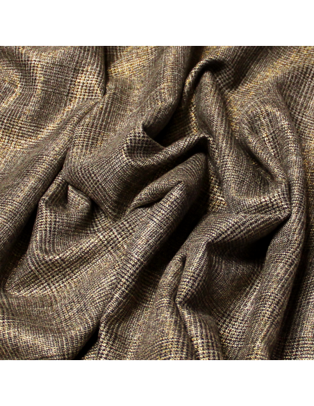 Clan polyviscose - Prince de Galles noir & doré