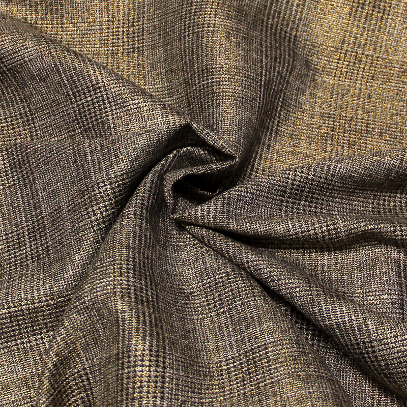 Clan polyviscose - Prince de Galles noir & doré