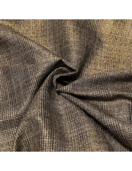 Clan polyviscose - Prince de Galles noir & doré