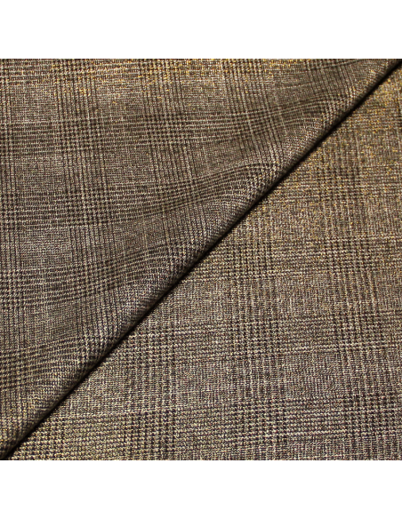 Clan polyviscose - Prince de Galles noir & doré