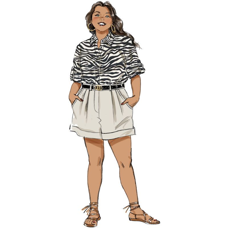 Patron Butterick 6947/W2 - Chemise et short