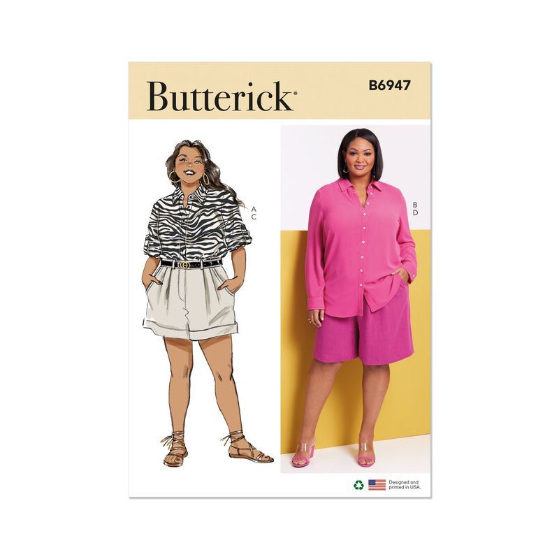 Patron Butterick 6947/W2 - Chemise et short