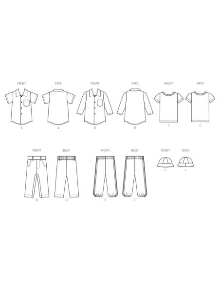 Patron Butterick 6949/A - Chemises