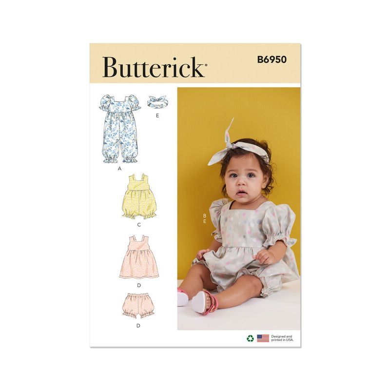 Patron Butterick 6950/A - Barboteuse