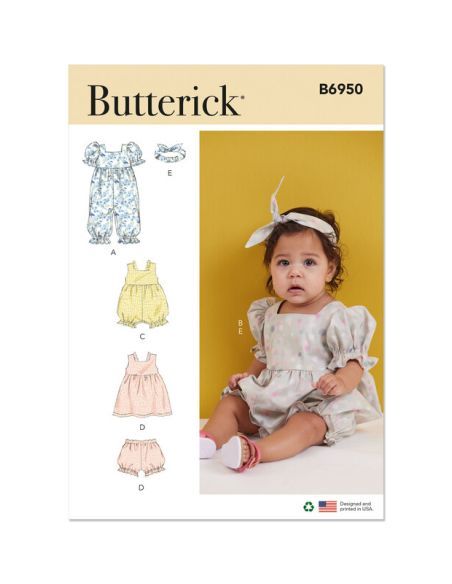 Patron Butterick 6950/A - Barboteuse