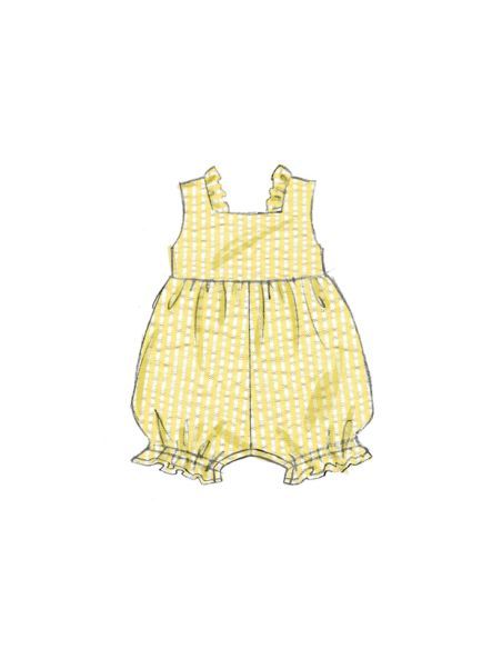 Patron Butterick 6950/A - Barboteuse