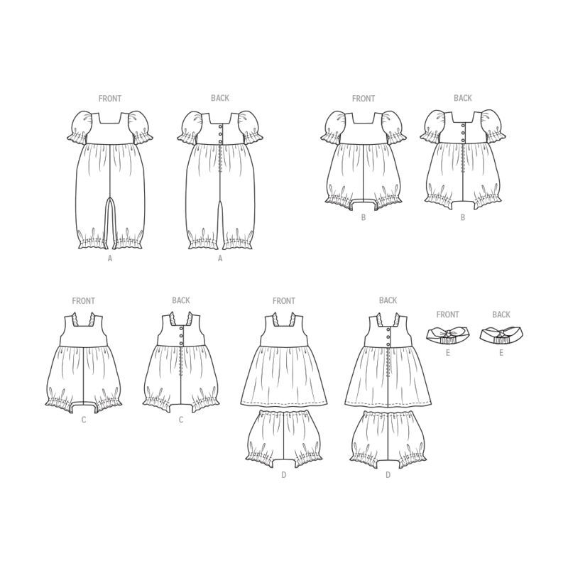 Patron Butterick 6950/A - Barboteuse