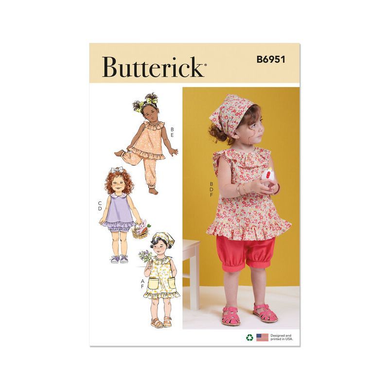 Patron Butterick 6951/A - Robe et haut