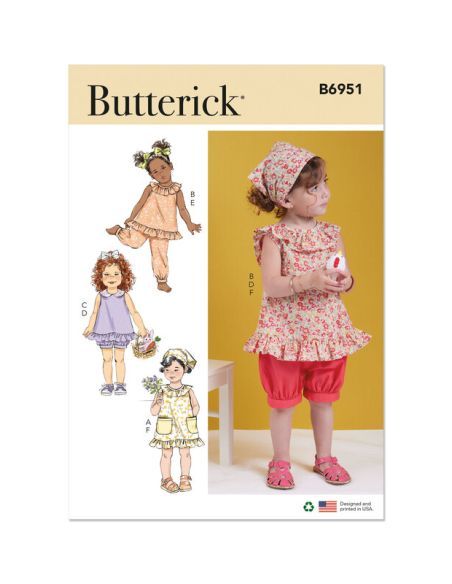 Patron Butterick 6951/A - Robe et haut