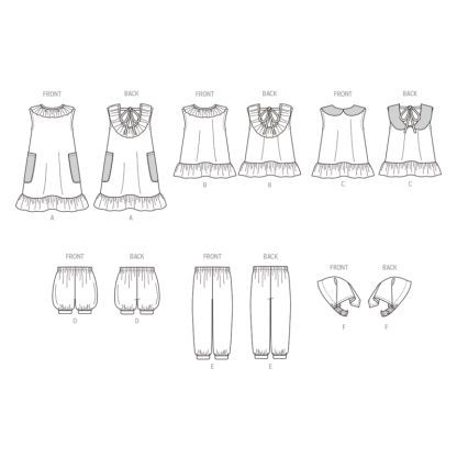 Patron Butterick 6951/A - Robe et haut 2