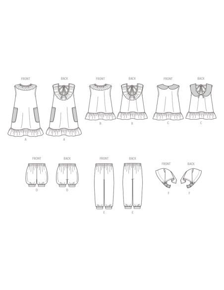 Patron Butterick 6951/A - Robe et haut