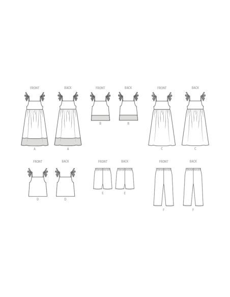 Patron Butterick 6952/A - Robe ou haut