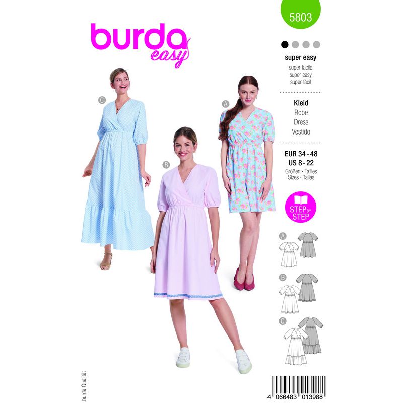 Patron Burda 5803 - Robe