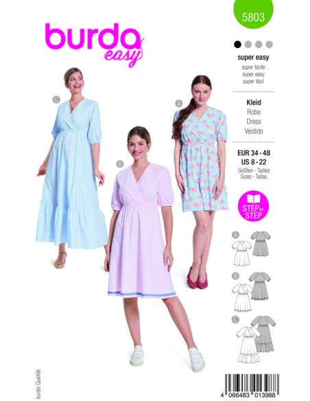 Patron Burda 5803 - Robe
