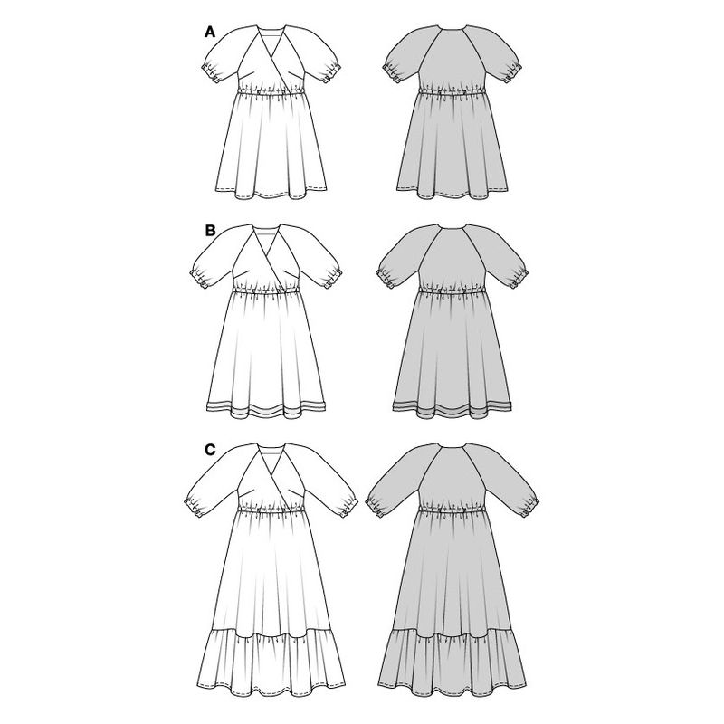 Patron Burda 5803 - Robe