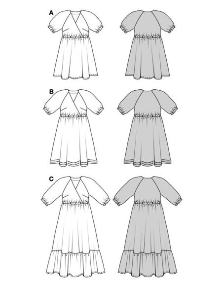 Patron Burda 5803 - Robe