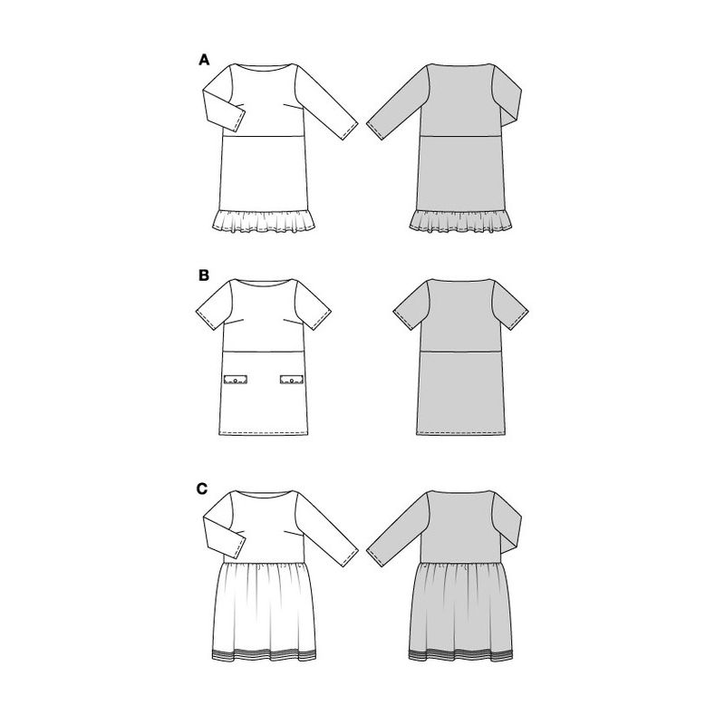 Patron Burda 5804 - Robe