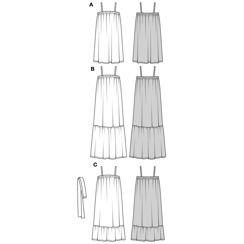 Patron Burda 5806 - Robe babydoll