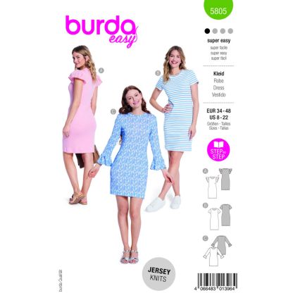 Patron Burda 5805 - Robe