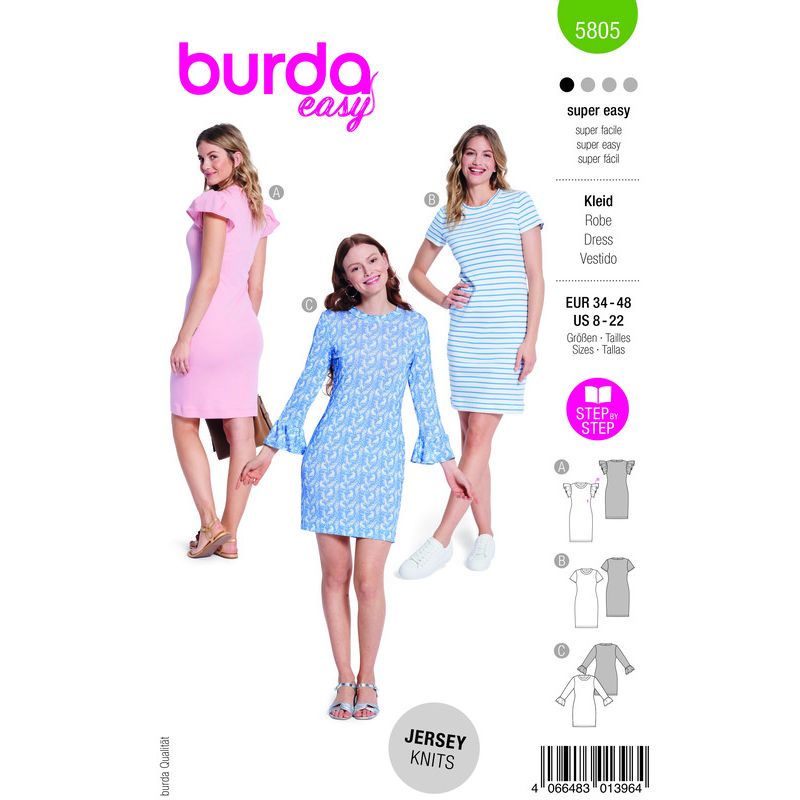 Patron Burda 5805 - Robe