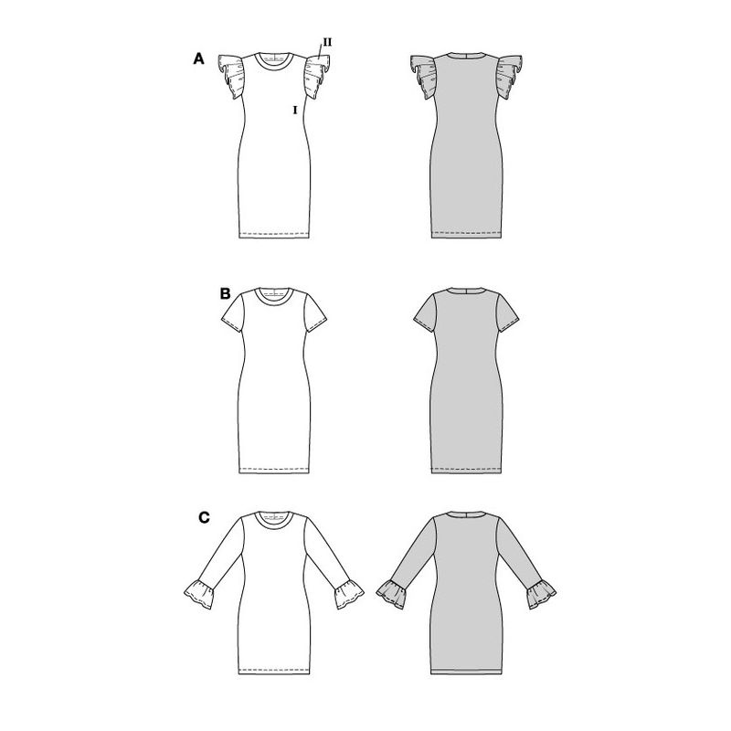 Patron Burda 5805 - Robe