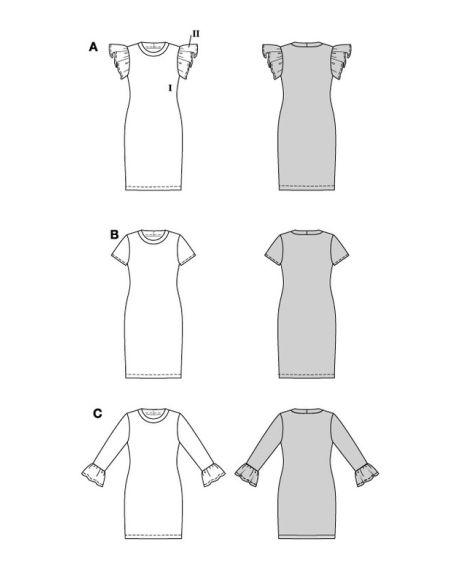 Patron Burda 5805 - Robe