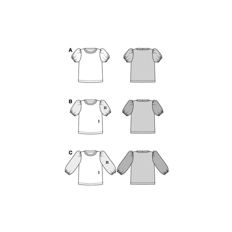 Patron Burda 5809 - T-shirt