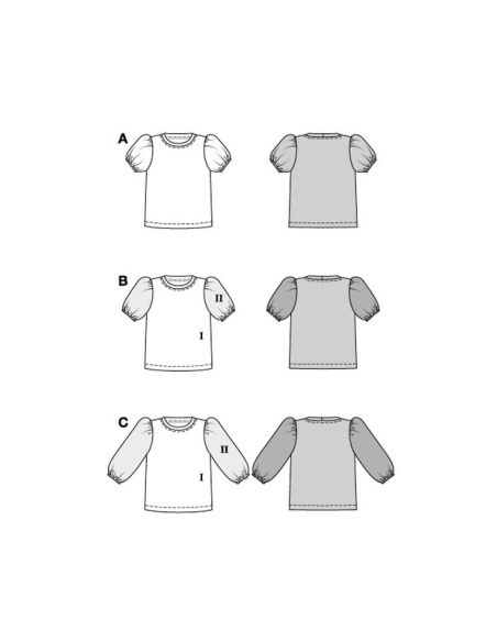 Patron Burda 5809 - T-shirt