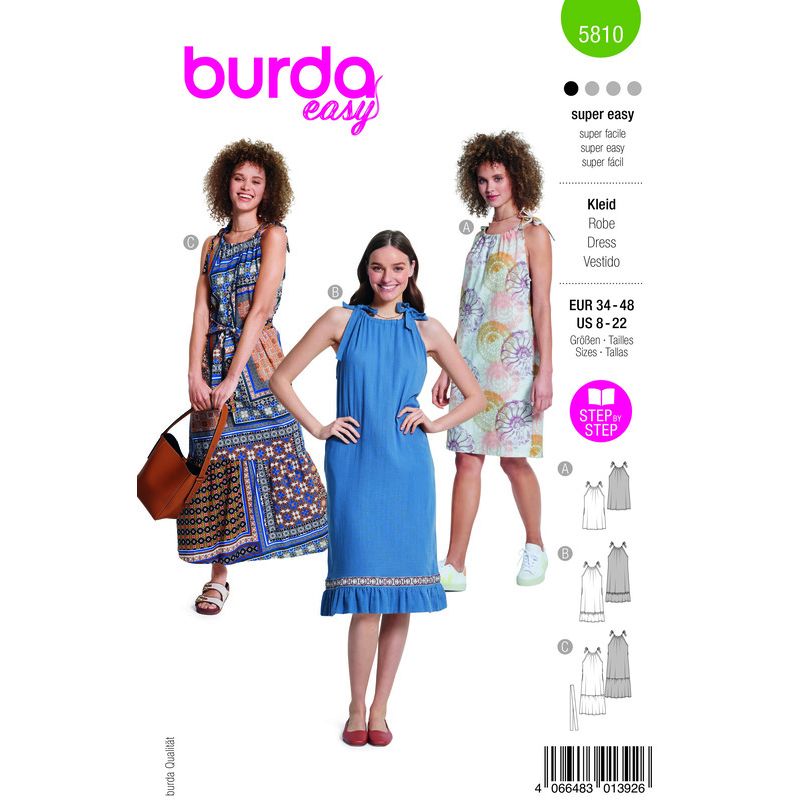 Patron Burda 5810 - Robe