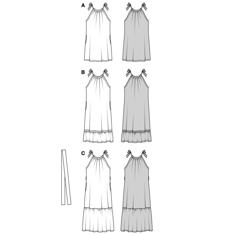 Patron Burda 5810 - Robe