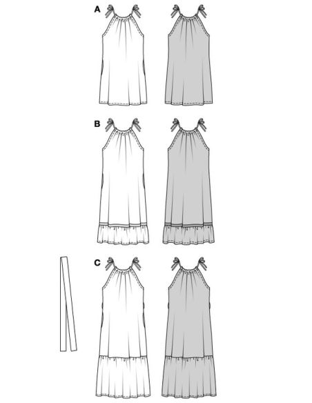 Patron Burda 5810 - Robe