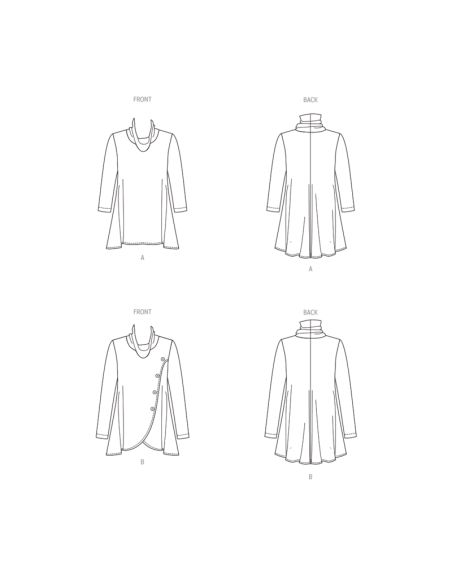 Patron Butterick 6961/D5 - Haut