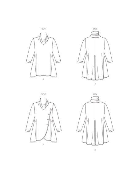 Patron Butterick 6962/W2 - Haut