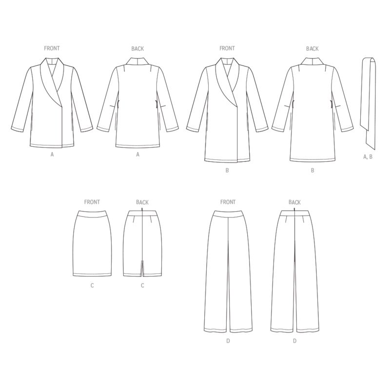Patron Butterick 6965/B5 - Veste