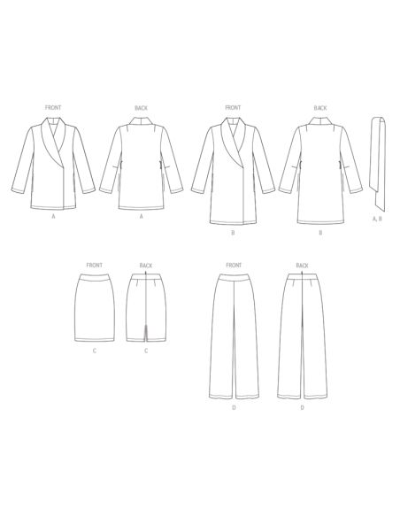 Patron Butterick 6965/B5 - Veste