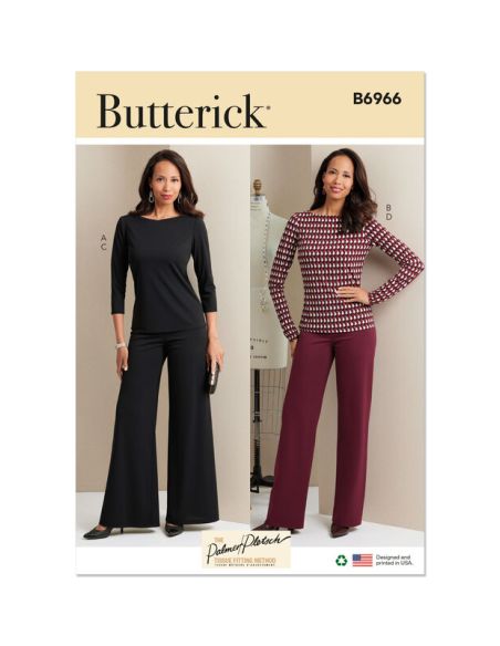 Patron Butterick 6966/A5 - Haut et pantalon