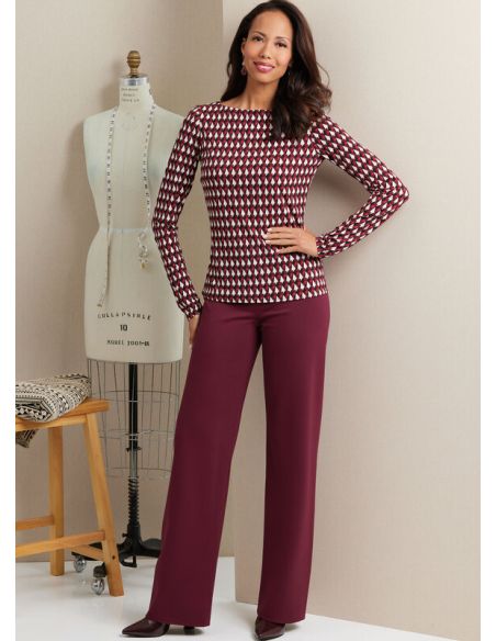 Patron Butterick 6966/A5 - Haut et pantalon