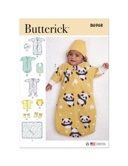 Patron Butterick 6968/A - Nids d’ange