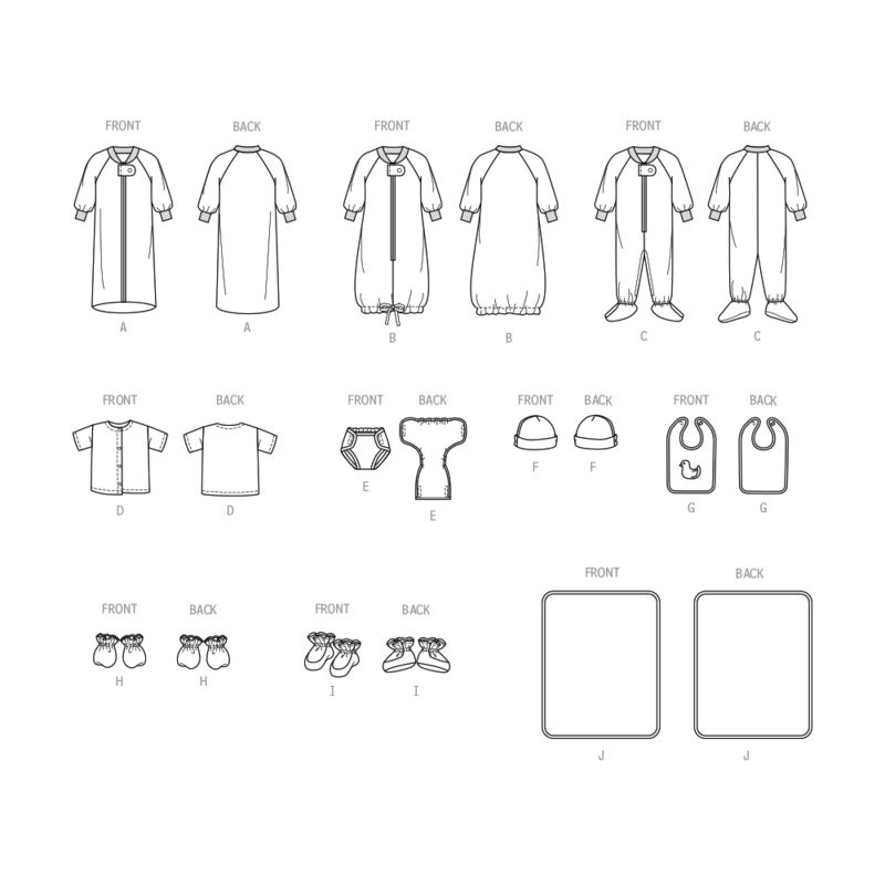 Patron Butterick 6968/A - Nids d’ange