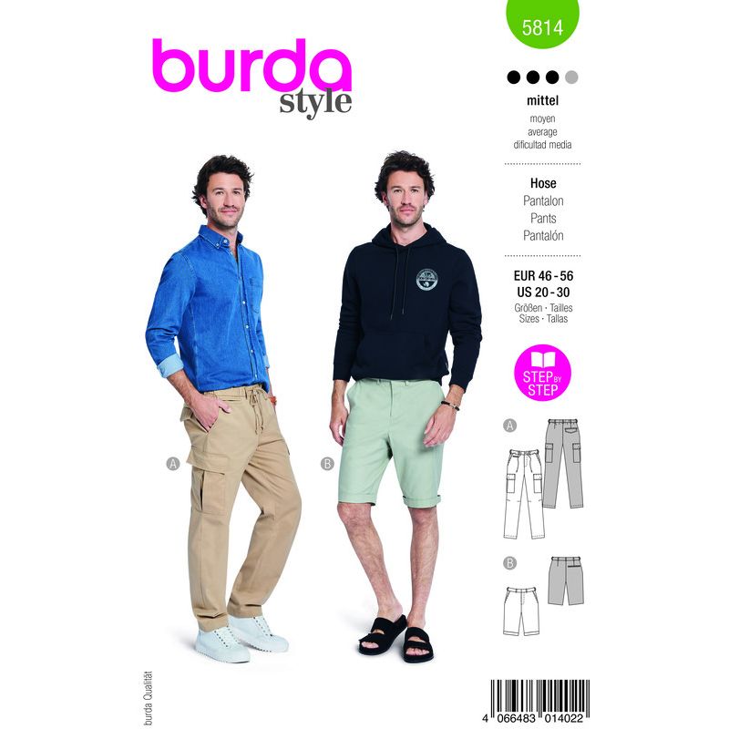 Patron Burda 5814 - Pantalons