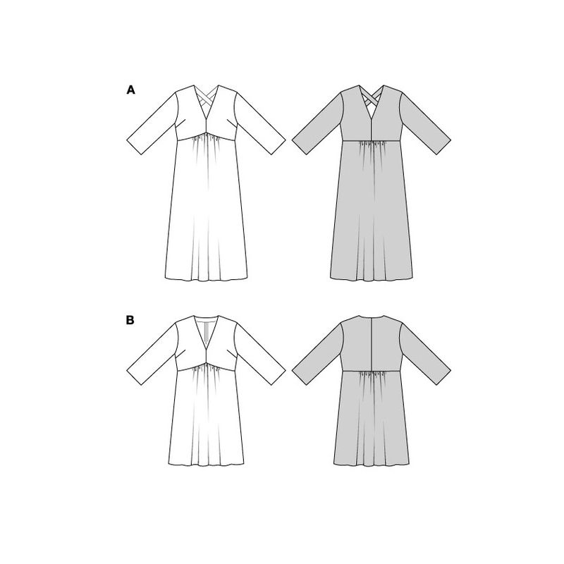 Patron Burda 5816 - Robe d'été