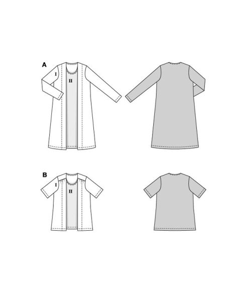 Patron Burda 5818 - Robe blouse