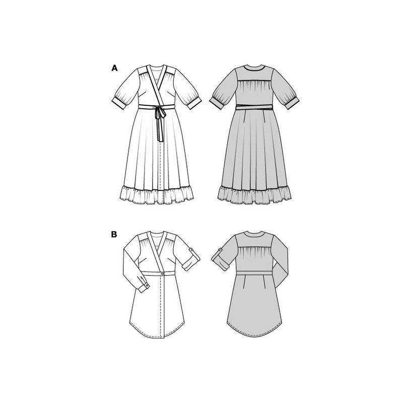 Patron Burda 5819 - Robe portefeuille