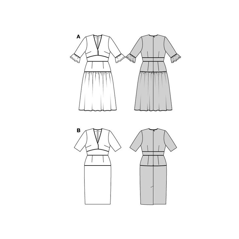 Patron Burda 5820 - Robe